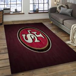 NFL San Francisco 49ers Rectangle Rug Personalized Non-Slip Carpet Gift For Football Fans SFS24