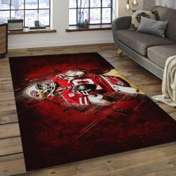 NFL San Francisco 49ers Rectangle Rug Personalized Non-Slip Carpet Gift For Football Fans SFS28