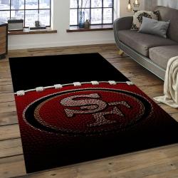 NFL San Francisco 49ers Rectangle Rug Personalized Non-Slip Carpet Gift For Football Fans SFS29