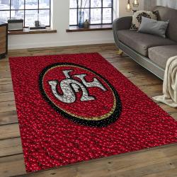 NFL San Francisco 49ers Rectangle Rug Personalized Non-Slip Carpet Gift For Football Fans SFS37