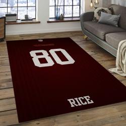 NFL San Francisco 49ers Rectangle Rug Personalized Non-Slip Carpet Gift For Football Fans SFS43