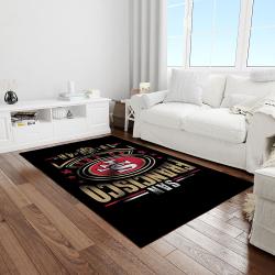 nfl san francisco 49ers football team logo rectangle area light room sfs03