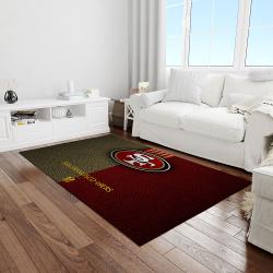 nfl san francisco 49ers football team logo rectangle area light room sfs06