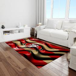 nfl san francisco 49ers football team logo rectangle area light room sfs07