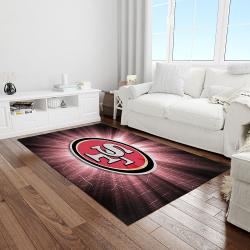 nfl san francisco 49ers football team logo rectangle area light room sfs08