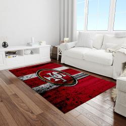 nfl san francisco 49ers football team logo rectangle area light room sfs12