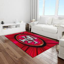 nfl san francisco 49ers football team logo rectangle area light room sfs32