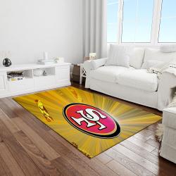nfl san francisco 49ers football team logo rectangle area light room sfs36