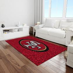 nfl san francisco 49ers football team logo rectangle area light room sfs37