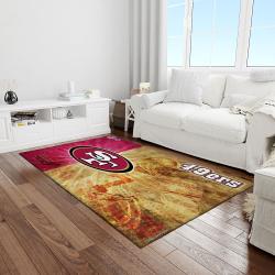 nfl san francisco 49ers football team logo rectangle area light room sfs45
