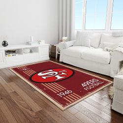 nfl san francisco 49ers football team logo rectangle area light room sfs46