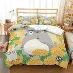 23 piece flower microfiber bed linen set boys home bedding cat totoro anime bedding set bed cover