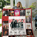 35 years of mtley cre thank you for the memories quilt blanket d2418805