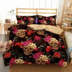 3d art pattern skull flower printed bedding set bedroom decor d2113712