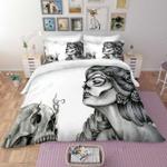3d beauty skull and skull printed bedding set bedroom decor d2114230