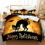3d black cat halloween bedding set bedroom decor d2193086