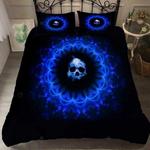 3d blue flower skull halloween bedding set bedroom decor d2126880
