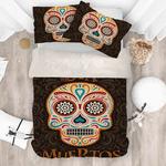 3d colored skull eyes flowers bedding set bedroom decor d2114399