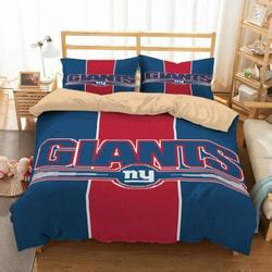 3D New York Giants  NFL Football Team Bedding Set Duvet Cover With Pillowcase Amazing Gift For Football Lovers