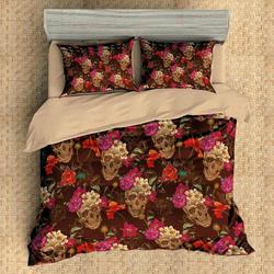 3D Skull Set Bedroom Set Bedlinen 12 Gothic Room Decoration With Home Bed Fitted Bedding Sheet Set Gift For Halloween Season