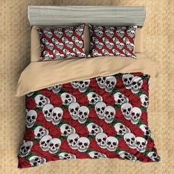 3D Skull Set Bedroom Set Bedlinen 7 Gothic Room Decoration With Home Bed Fitted Bedding Sheet Set Gift For Halloween Season