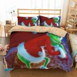 3d customize the grinch bedding set duvet cover set bedroom set bedlinen d2247245