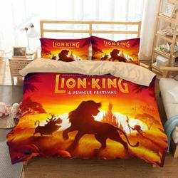 3D The Lion King Amazing Room Decor For Disney Fan Bedding Set Duvet Cover Meaningful Gift For Halloween Christmas