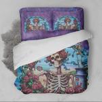 3d flower skull ultra soft bedding set bedroom decor d2113818