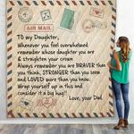 3d letter to daughter from dad custom quilt d2419655