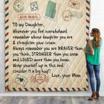 3d letter to daughter from mom custom quilt d2419666