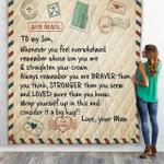 3d letter to son from mom custom quilt d2419653