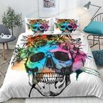 3d painted flowers skull bed sheets spread comforter duvet cover bedding sets d2122888
