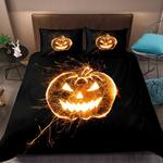 3d printed jack o lantern halloween bedding set bedroom decor d2190496