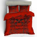 3d red black sugar skull bedding set bedroom decor d2113546