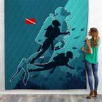3d scuba diving custom quilt d2419635
