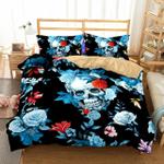 3d skulls and flowers cla22100570b bedding sets d2235536