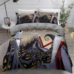 3d the nightmare before christmas print bedding set cartoon character quilt cover with pillowcase