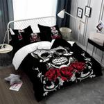 3pcs sugar skull bedding set with rose print dhc1501259vt d2241112