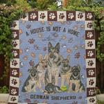 a house is not a home without german shepherd quilt blanket great customized blanket gifts for 0
