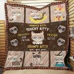 a special gift for fans ll grow wise be brave stay clever grumpy cat quilt blanket d2450196