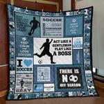 act like a gentleman soccer tn290502 quilt blanket d2480420