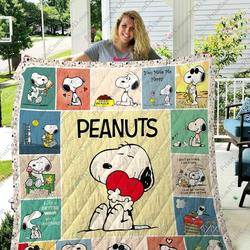 Adu Snoopy Quilt Blanket The Snoopy Show Cartoon Bedding Set Gift Idea For Fans