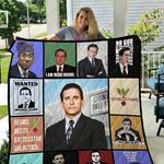 adu the office cast michael scott quilt blanket d2451176