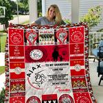 afc ajax quilt blanket to my grandson love grandpa d2451398