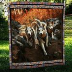 alaskan malamute running cl10100012mdq quilt blanket d2483376