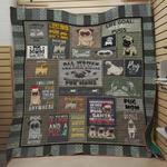 all you need is love and pug quilt blanket great customized blanket gifts for birthday christmas 0