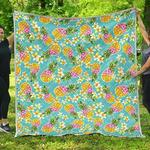 aloha summer pineapple cl17100028mdq quilt blanket d2483235