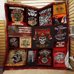 American Firefighter Quilt Tt36Mk-0608  Quilt