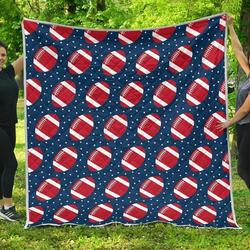 American Football Rugby Ball Cl12100017Mdq Quilt Blanket