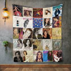 Amy Grant Style 2 Album Covers Quilt Blanket